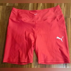 Puma Coral High-Waist Bike Shorts